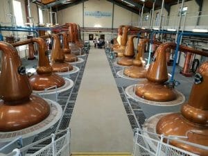Whisky stills at Genfiddich on the Scottish Whisky Trail
