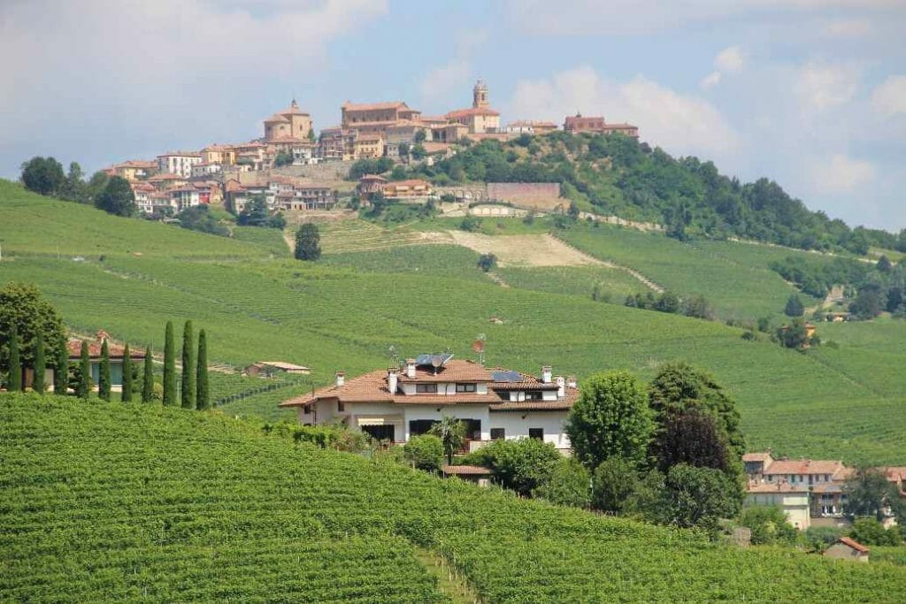 The view from Barolo on a trip to Northern Italy