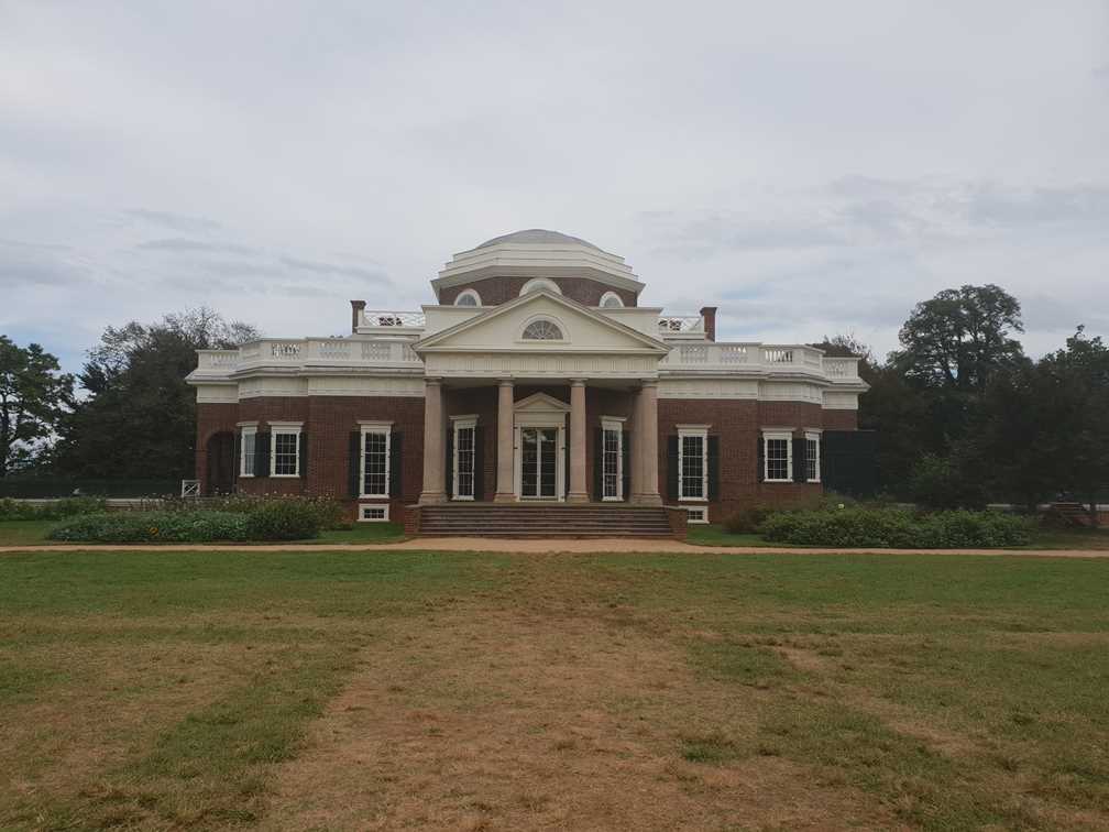 Monticello, external view of Thomas Jefferson's home