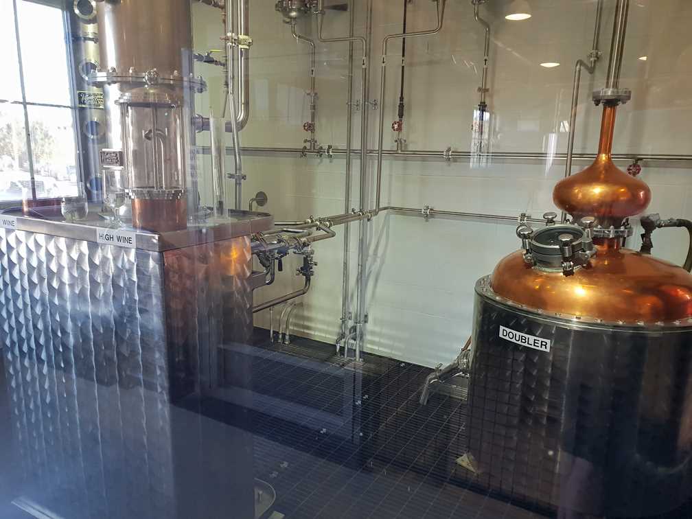 Model of whiskey distillation in the Jim Beam Distillery