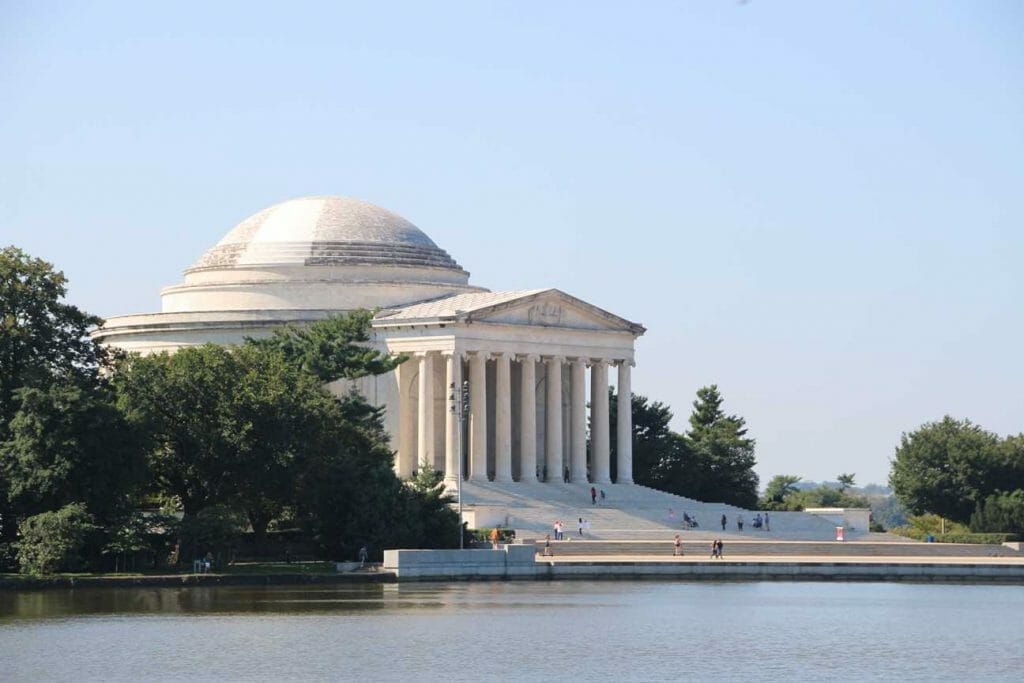 The Jefferson Memorial, one of the iconic landmarks in Washington DC