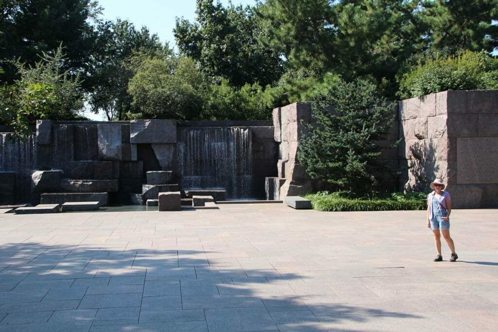 The FD Roosevelt Memorial, another iconic landmark in Washington DC