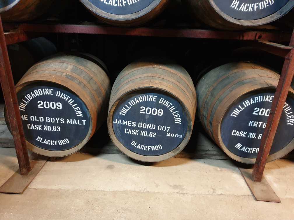 Whisky barrel designated for James Bond
