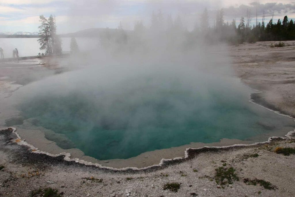 Colourful mineral pool