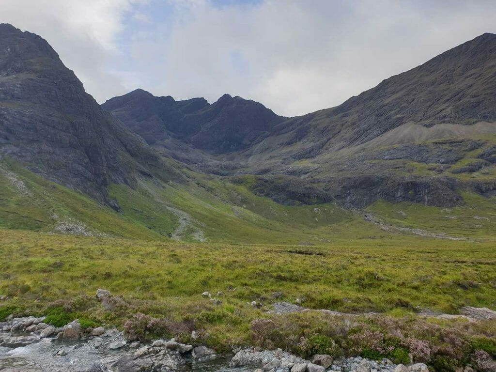 View of the Cullins on Skye
