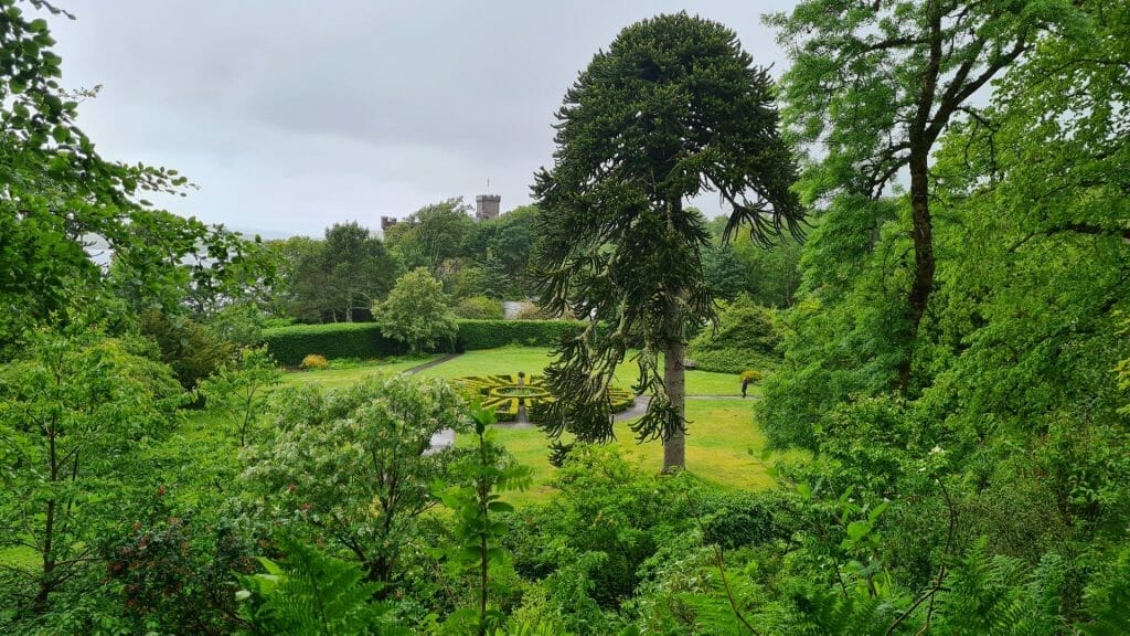 View over grounds to Dunvegan Castle
