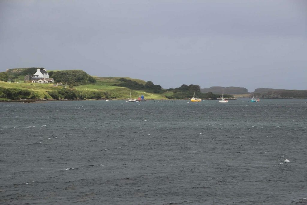 View across loch