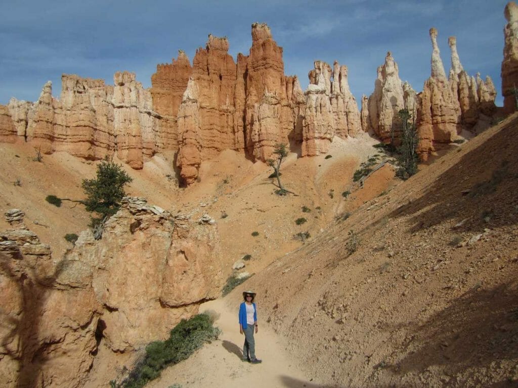 In amongst the hoodoos in Bryce Canyon