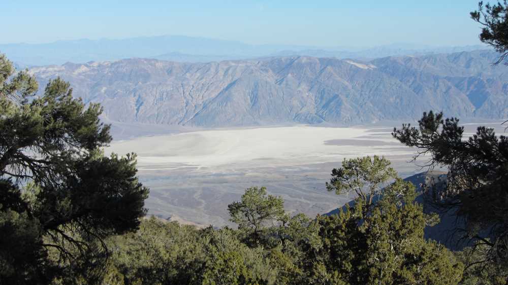 The view over Death Valley from Wildrose Peak