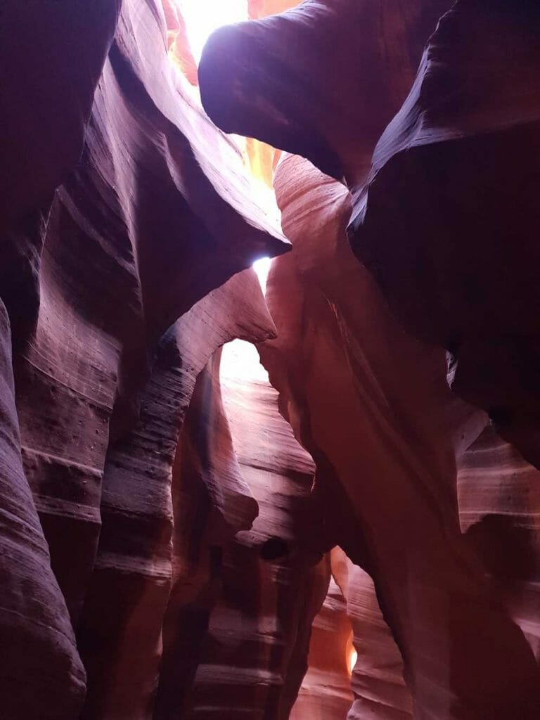 Rock formations inside the canyon