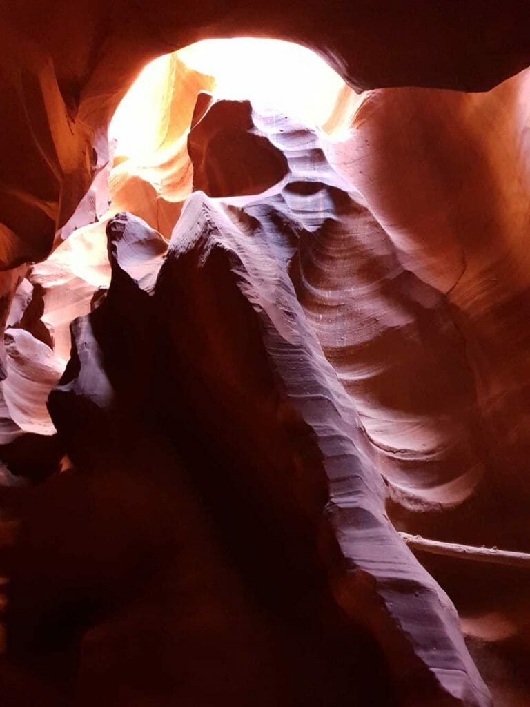 Light coming through into the canyon