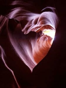 Heart Shape in Antelope Canyon