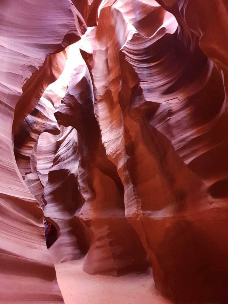 Rich colours inside Antelope Canyon