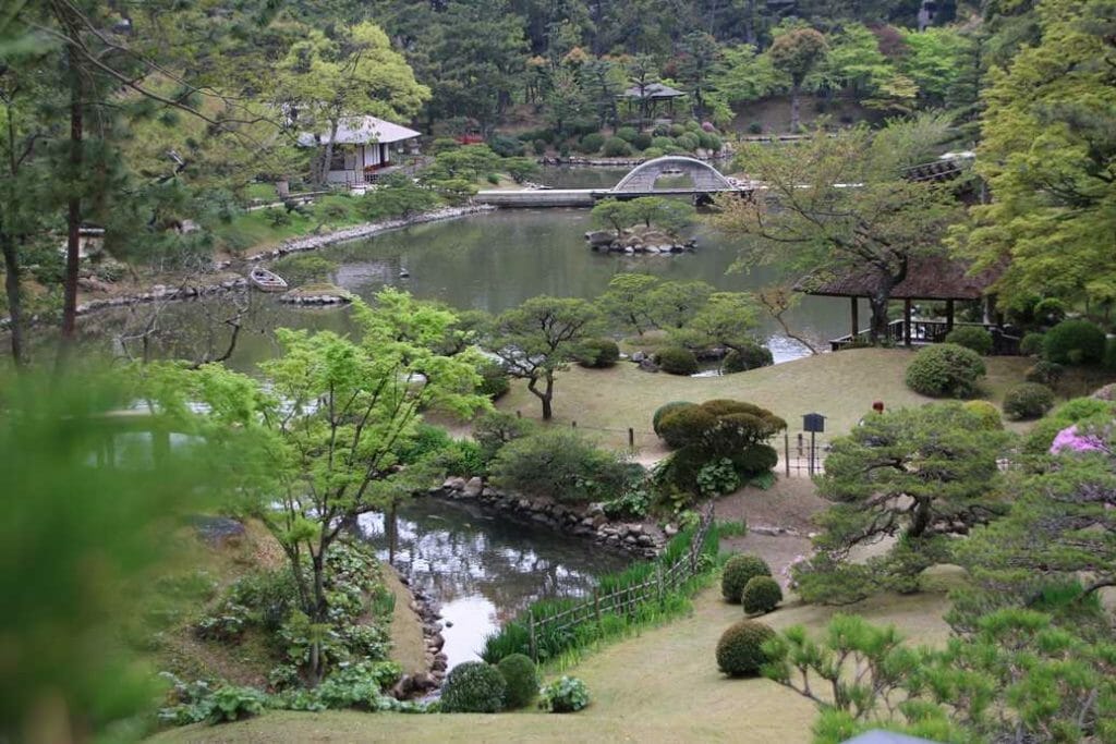 Shukkeien, beautiful garden in Hiroshima