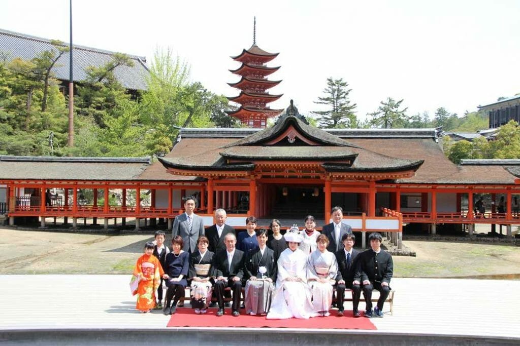 Wedding at the Itsukushima Shrine