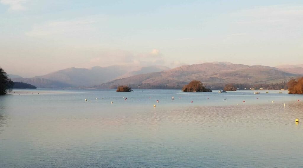 The view from the Glebe in Windermere