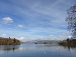 Lake Windermere, starting point for one day in the Lake District