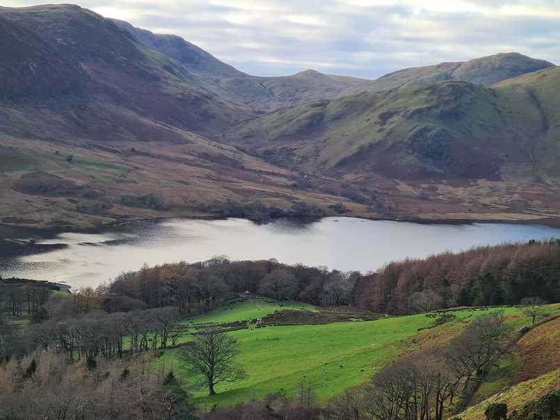 View over Crummock Water from Rannerdale