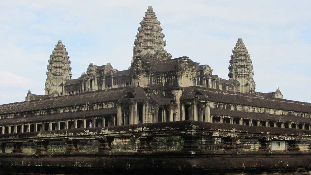 Angkor Wat on cycling trip in Cambodia