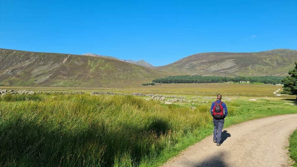 Start of the hike up Lochnagar, best hike in Scotland