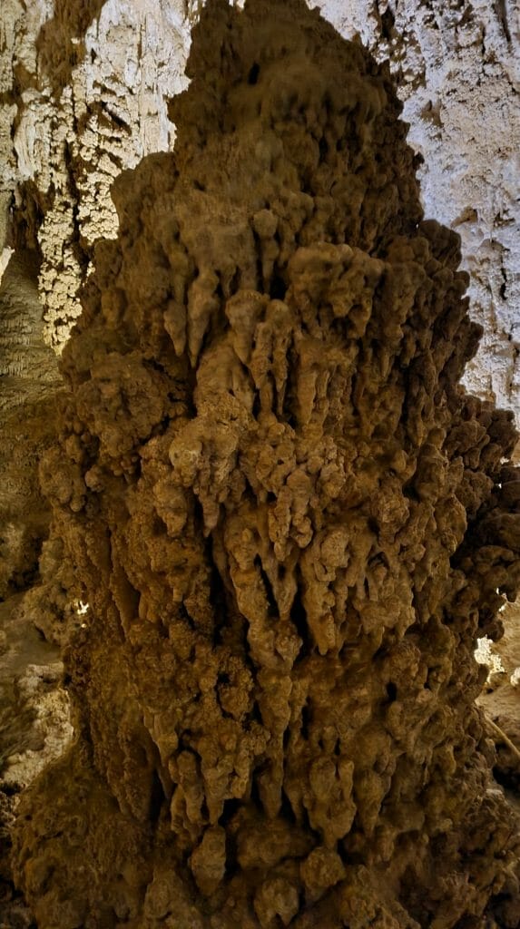 Rock formations seen when visiting Carlsbad Caverns
