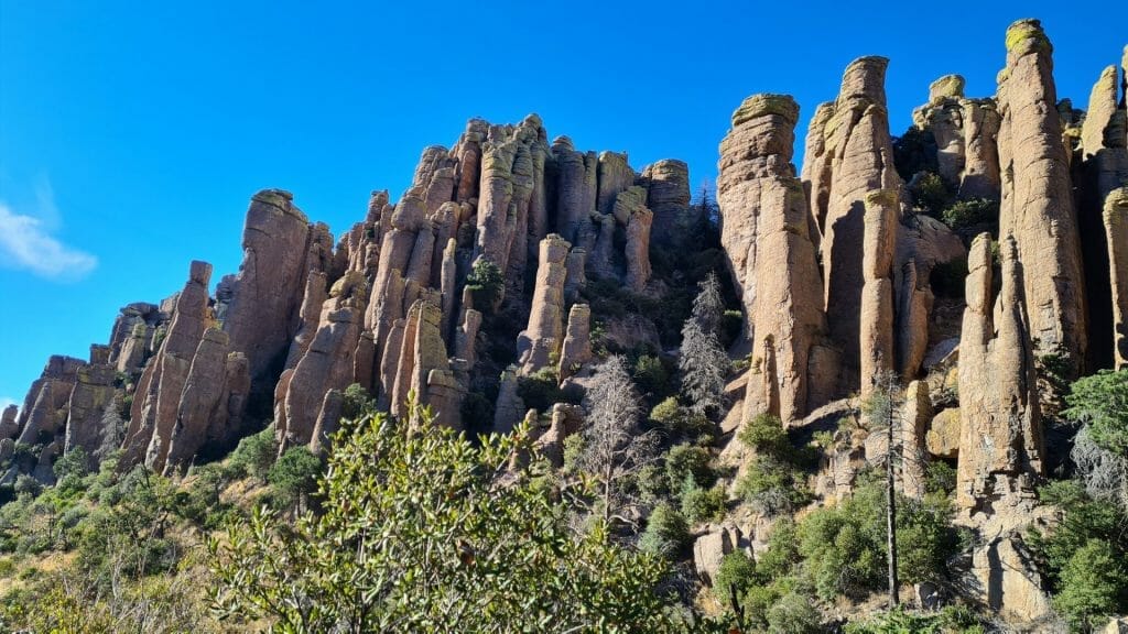View over the spires in Chiricahua 