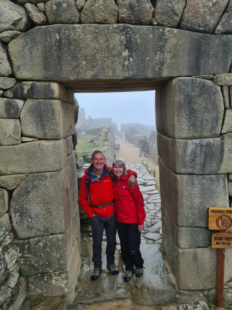 Jane and Peter at Machu Picchu