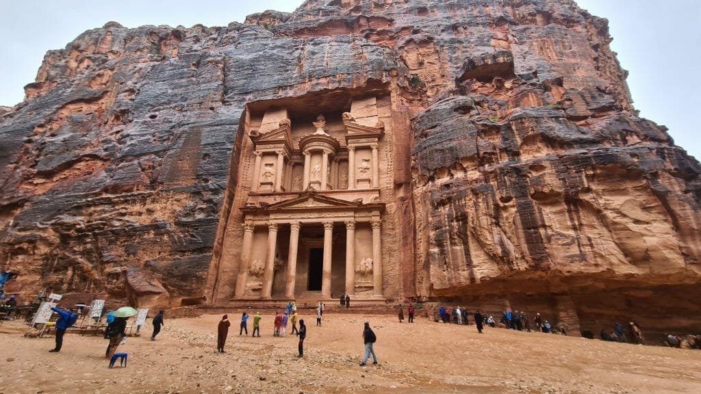 View of the Treasury inside Petra