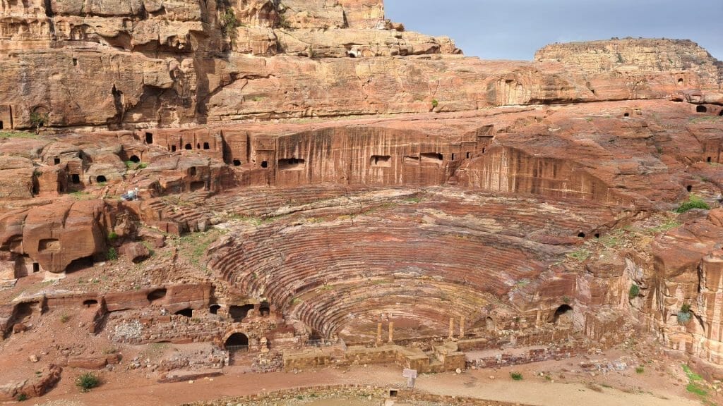 Stone amphitheatre inside Petra