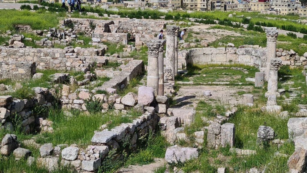 The ruins of the Byzantine Church in Amman Citadel