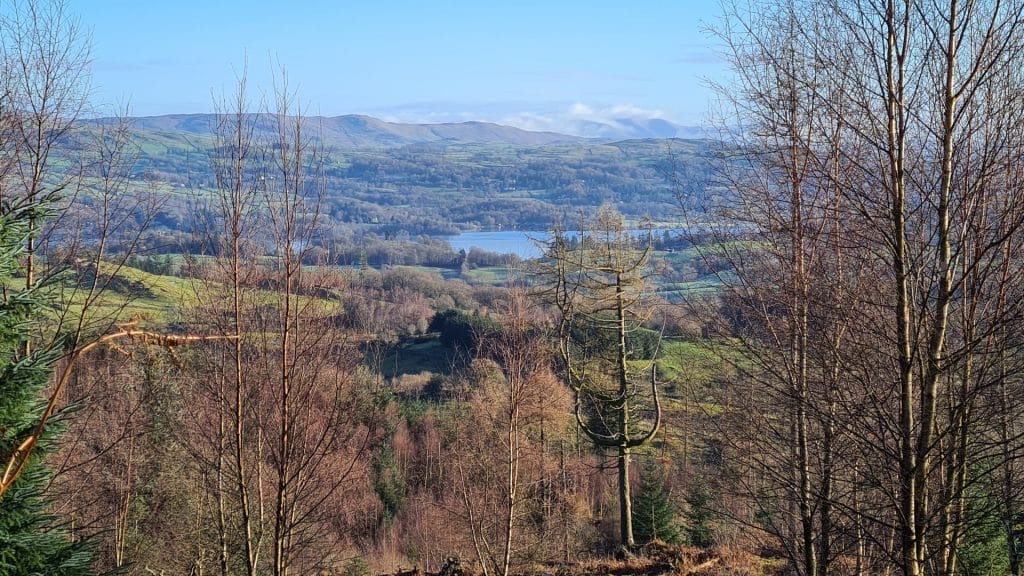 Windermere with fells in background